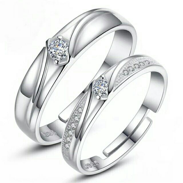 Wedding rings deals couple white gold