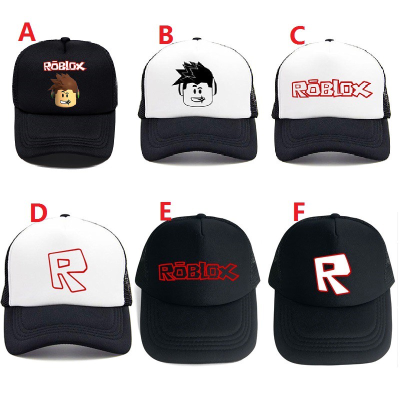 6 Styles Roblox Kids Hats Adjustable Cartoon Summer Games Printed ...