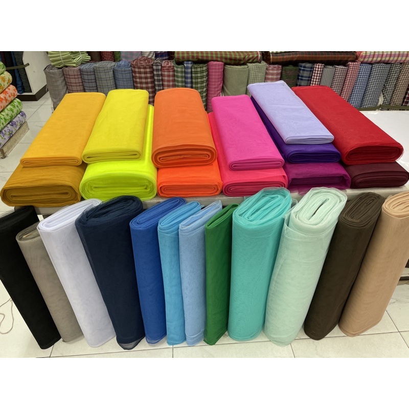 Hard Tulle Fabric 60” width by YARD | Shopee Philippines