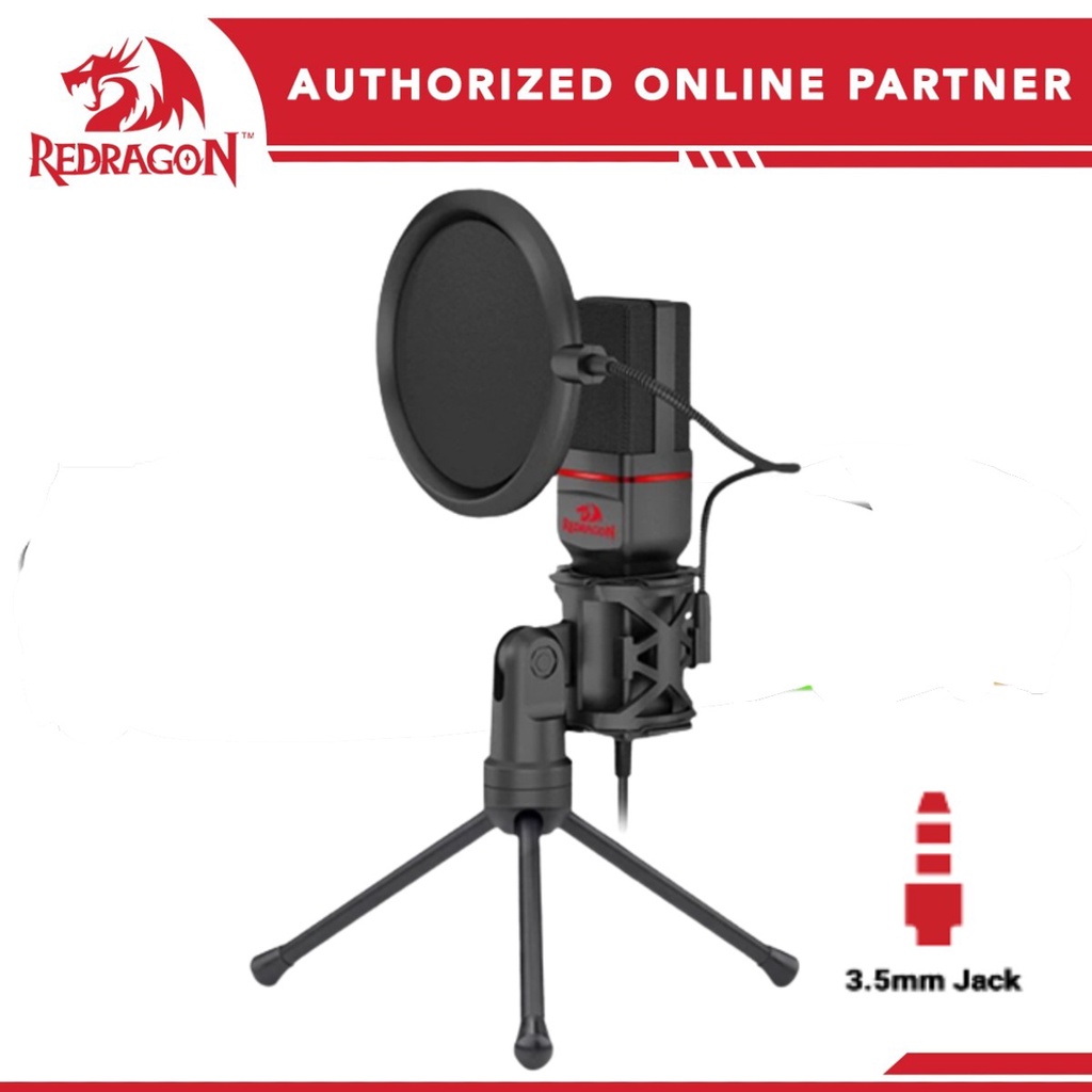 Redragon GM100 Gaming Stream Microphone | Shopee Philippines