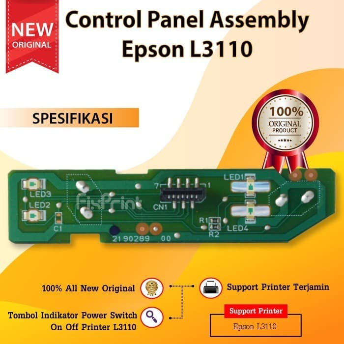 TOMBOL Epson L3110 Assembly Panel Power Switch On Off Printe FSB943 ...