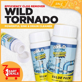  Wild Tornado Pipe Dredge Deodorant, Ultimate Sink & Drainage  Cleaner, Portable Powder Cleaning Tool Super Clog Remover Chemical Powder  Agent for Kitchen Toilet Pipe Dredging : Health & Household
