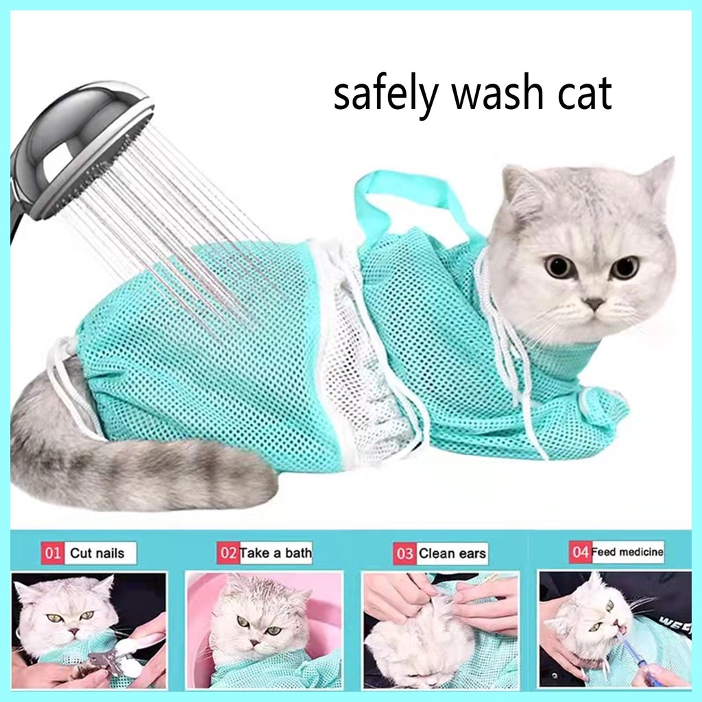 Cat bath clearance restraint