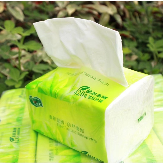 Tissue Organic Fresh tea and natural fresh 420sheets 3-PLY Facial ...