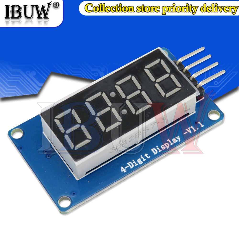 1PCS TM1637 LED Display Module For Arduino 7 Segment 4 Bits 0.36 Inch ...