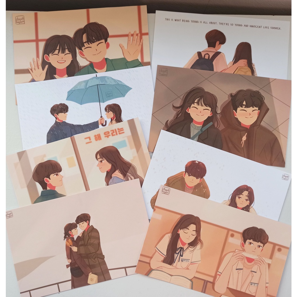 Our Beloved Summer Art Prints and Sticker Set Shopee Philippines