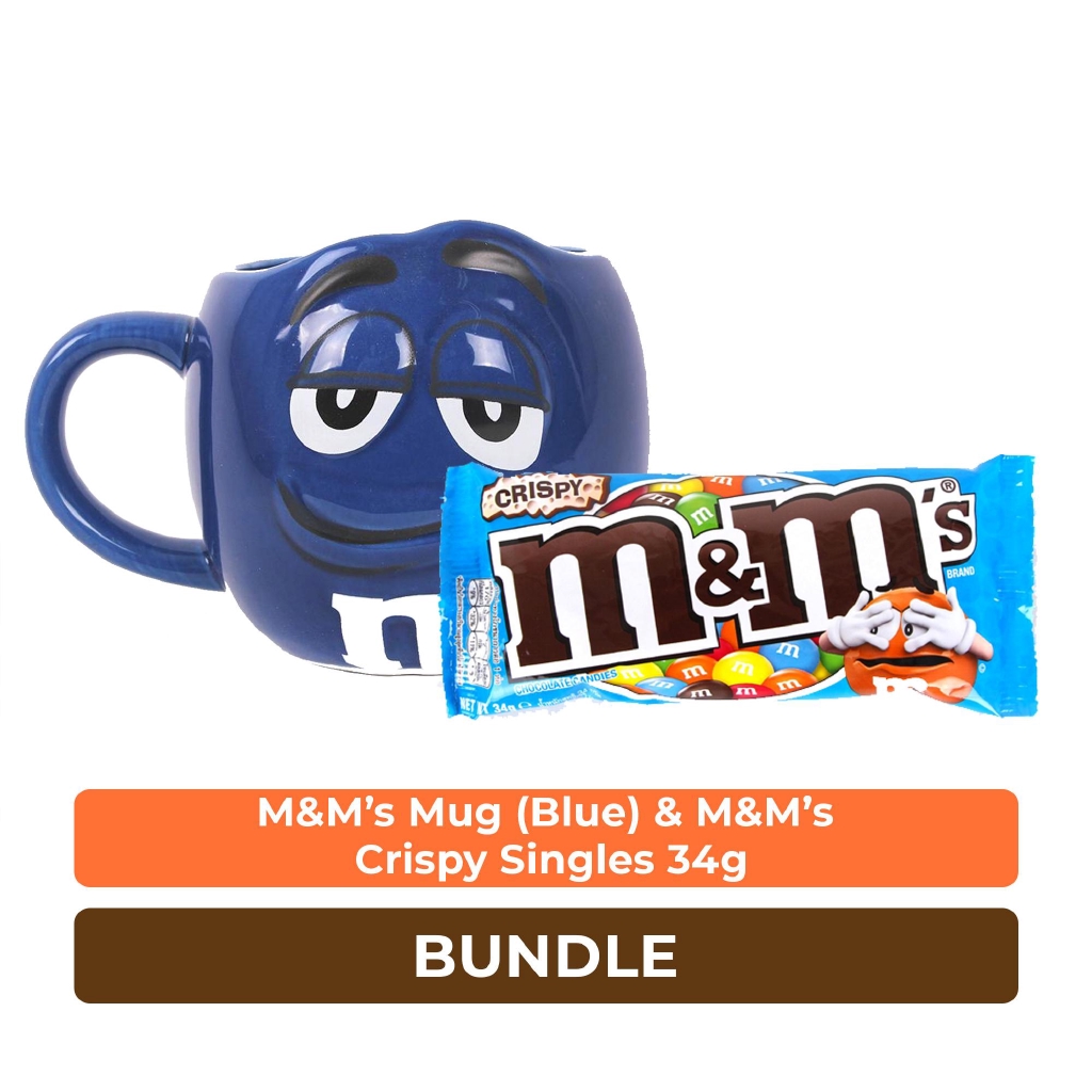 Gift Grocery M&M'S Mug (Blue) & M&Ms Crispy Singles 34g