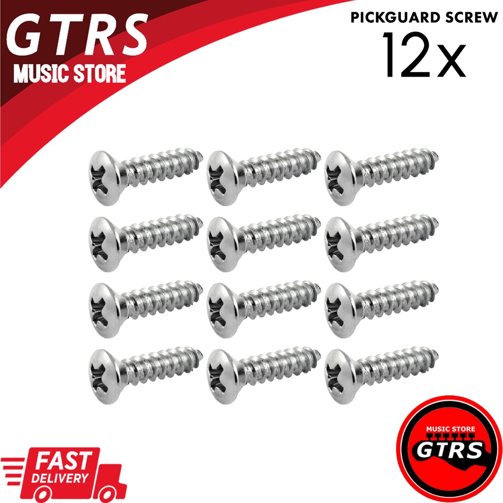 Pickguard scews for Electric Guitar - 12pcs | Shopee Philippines