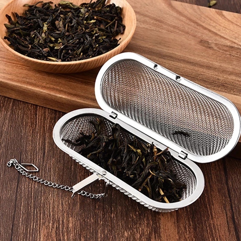 Reusable Stainless Steel Teas Infusers/ Long Mesh Tea Cage Strainer