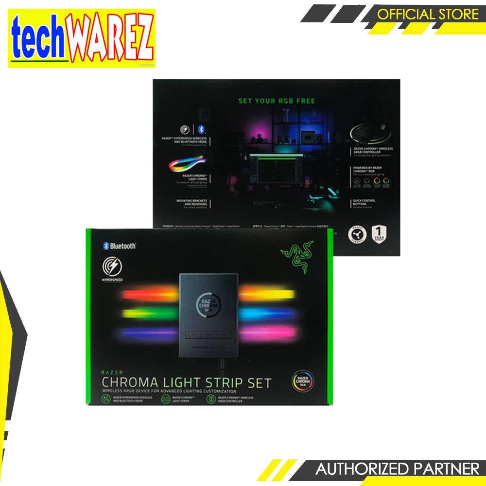 Razer Chroma Light Strip Extension Kit - Addressable RGB Light Strips for Even More Individual Lighting (1x 100cm 2x 50cm Long LED Light Strips