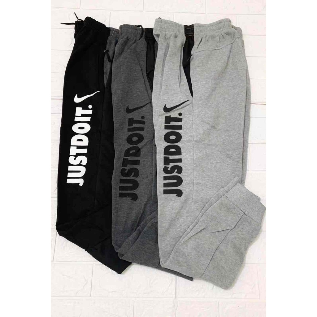 NIKE just do it jogger pants cotton quality for unisex Shopee