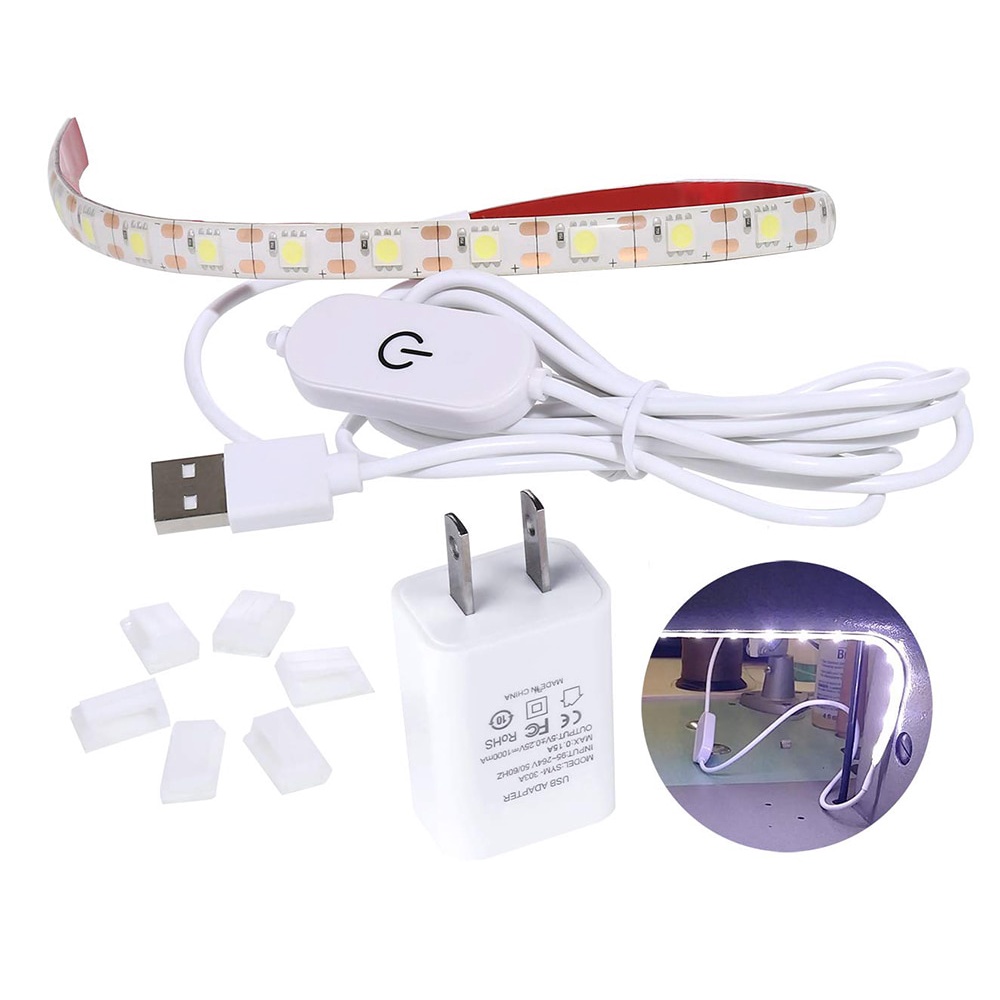 Sewing Machine LED Light Strip Light Kit 11.8inch Flexible USB Sewing Light  30cm