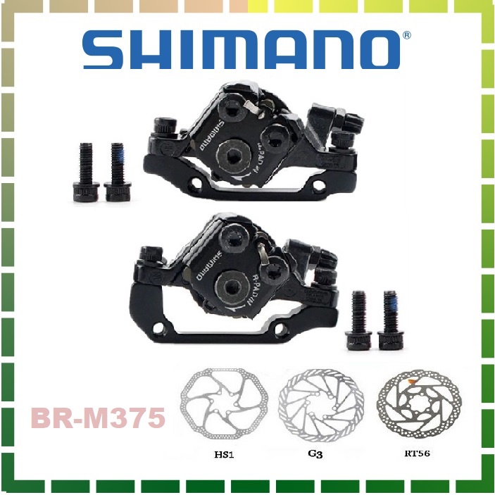 Shimano Altus BR M375 Mechanical Disk Brake Caliper Black BRM375