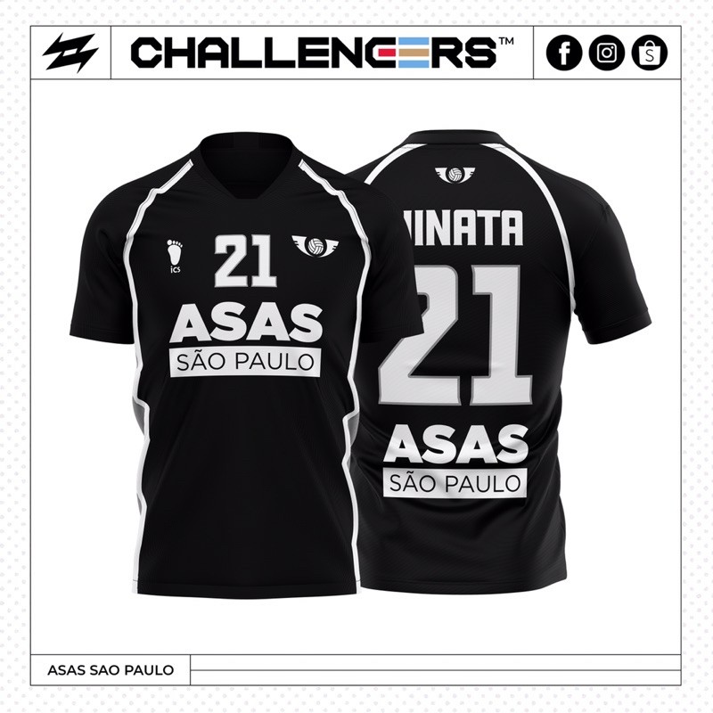 Haikyuu Challengers Jersey (Japan, Argentina, Ali Roma, Asas Sao Paolo ...