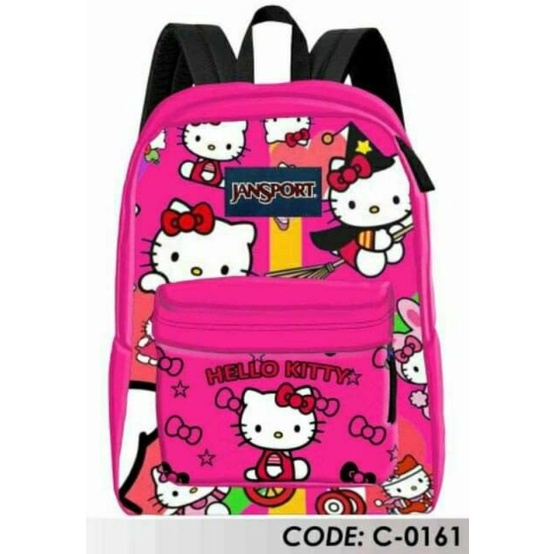 COD J a n s p o r t Character HELLO KITTY Design Backpack Bag Shopee Philippines