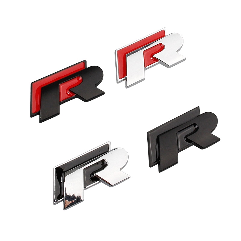 1 Metal R 3D labeling sports R badge metal logo labeling Front Side ...