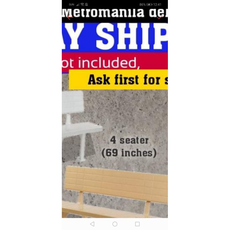 cofta quality bench chair seater 69 inches with backrest