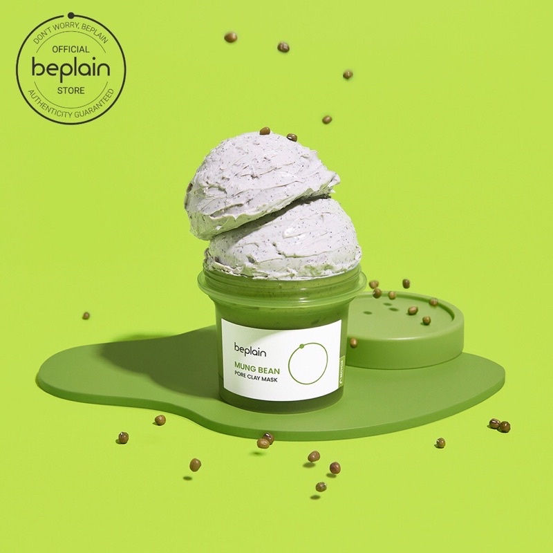 [beplain X LeoJ] Green Bean beplain Clay Mask 120ml Tightens Pores ...
