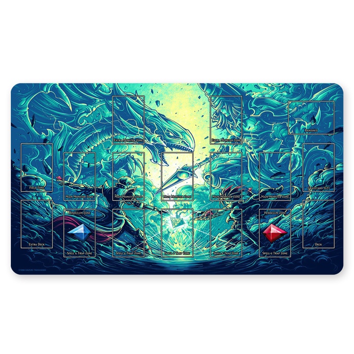 HOT OCG Playmat Blue-eyes Ultimate Dragon Dark Magician Duel Monsters ...