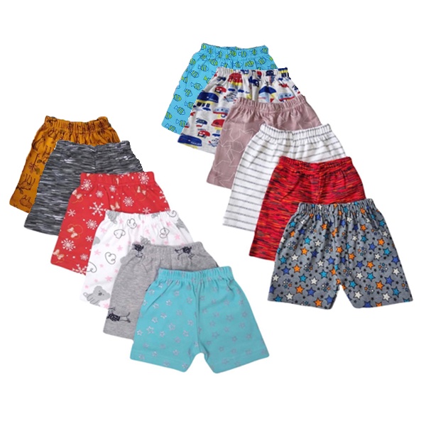 12 PCS. Kids Casual Boys Stretchable Shorts (1-4 yrs old) Terno Wear ...