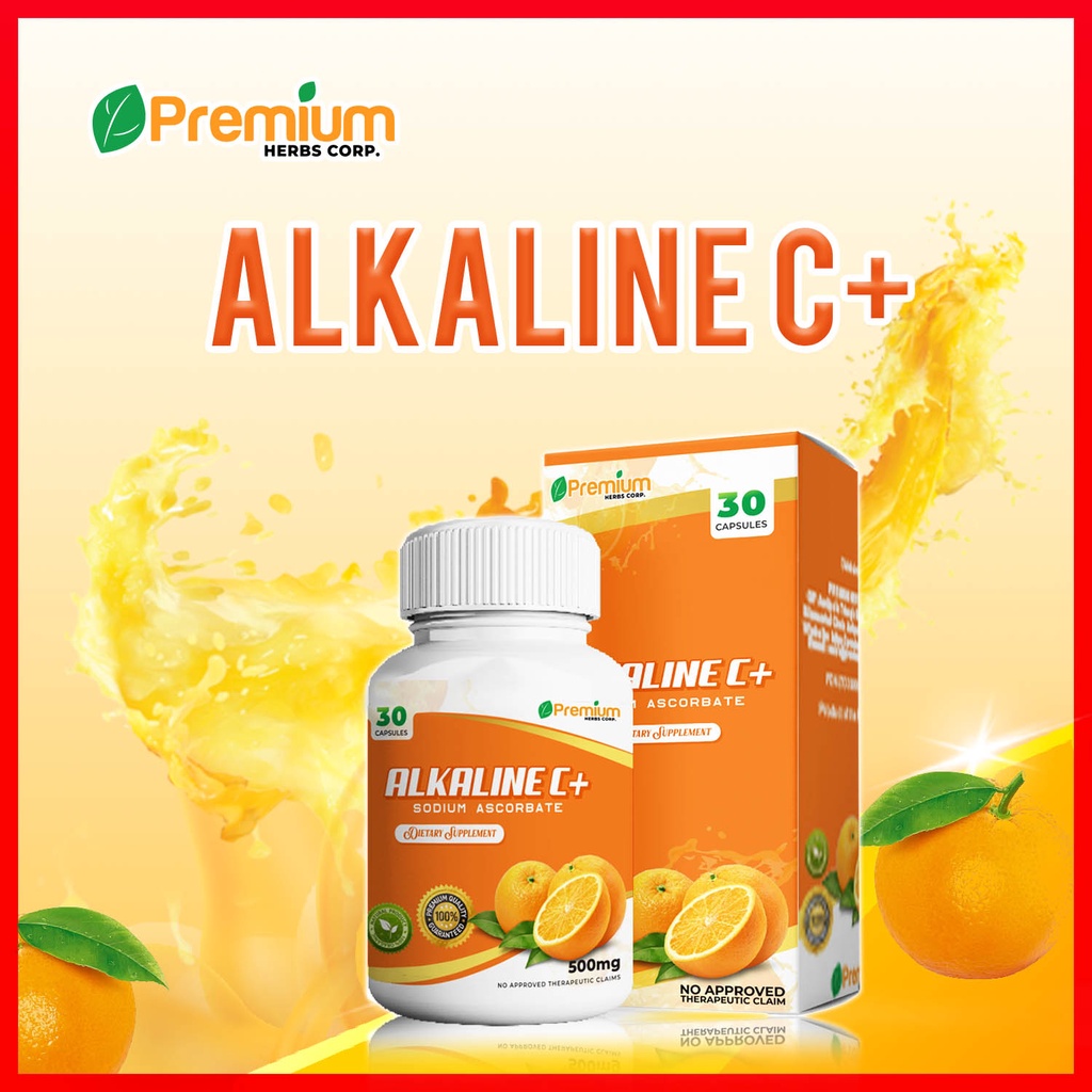 Alkaline C+ Immune System Booster 100 Organic Sodium Calcium Ascorbate