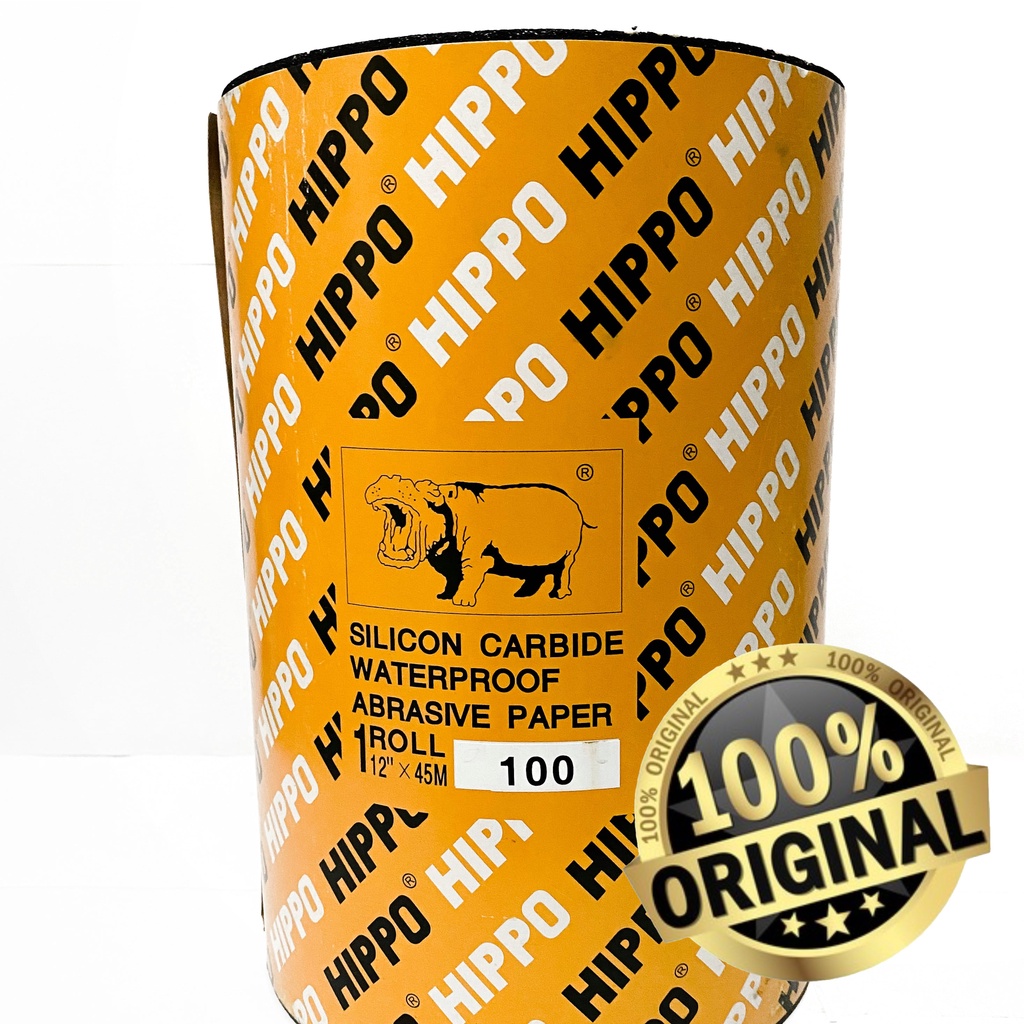 HIPPO FLOORSANDING SANDPAPER ROLLS (12" x 45M) GRIT 36/60/80/100