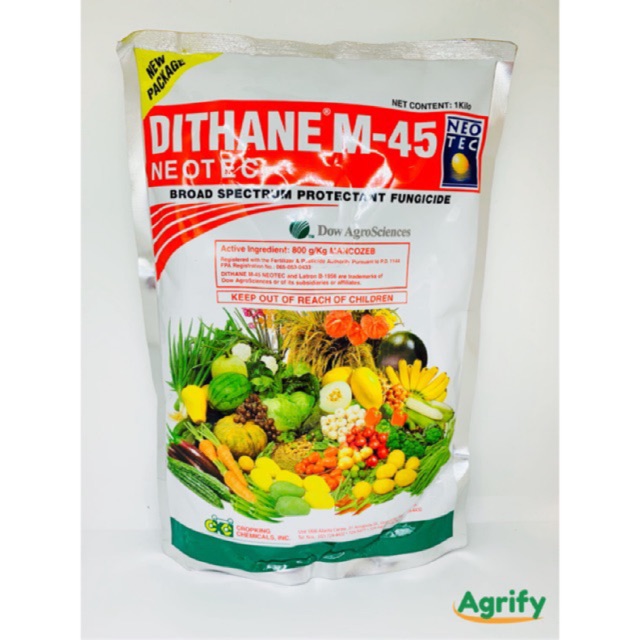 Dithane M-45 Neotec Fungicide 250g / 1kg | Mancozeb 800g/kg | Shopee ...