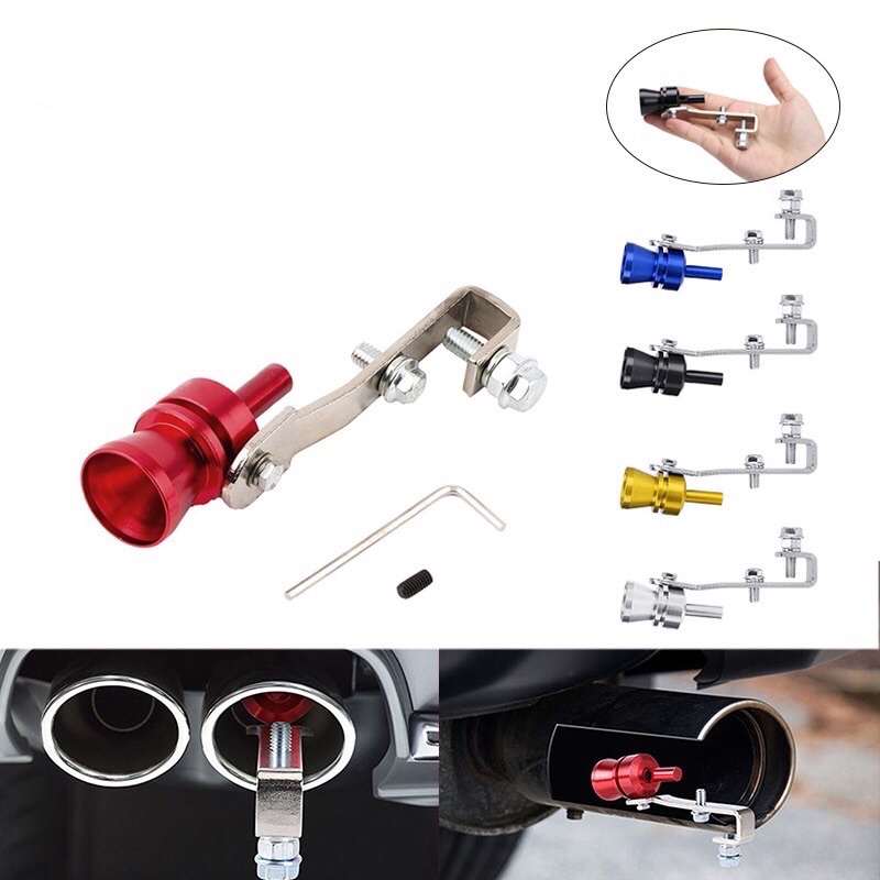 Universal Car Motorcycle Turbo Sound Whistle Exhaust Pipe Sounder Turbo