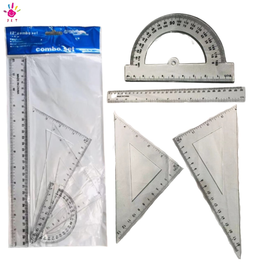 JTO TRANSPARENT RULER SET | Shopee Philippines
