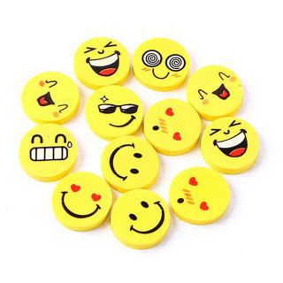 12 Smiley Face Eraser, Smile Face Eraser | Shopee Philippines