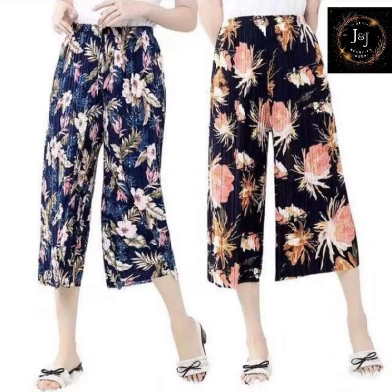 Affordable Trendy Ladies Sqaure Pants Tokong Pambahay Outfit Shopee