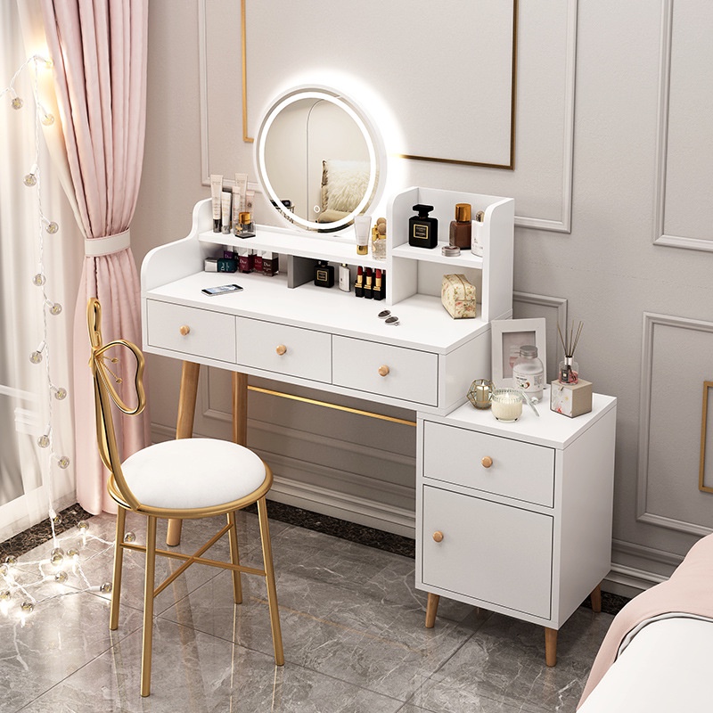 Dresser Bedroom Modern Minimalist Makeup Table MultiFunctional Storage
