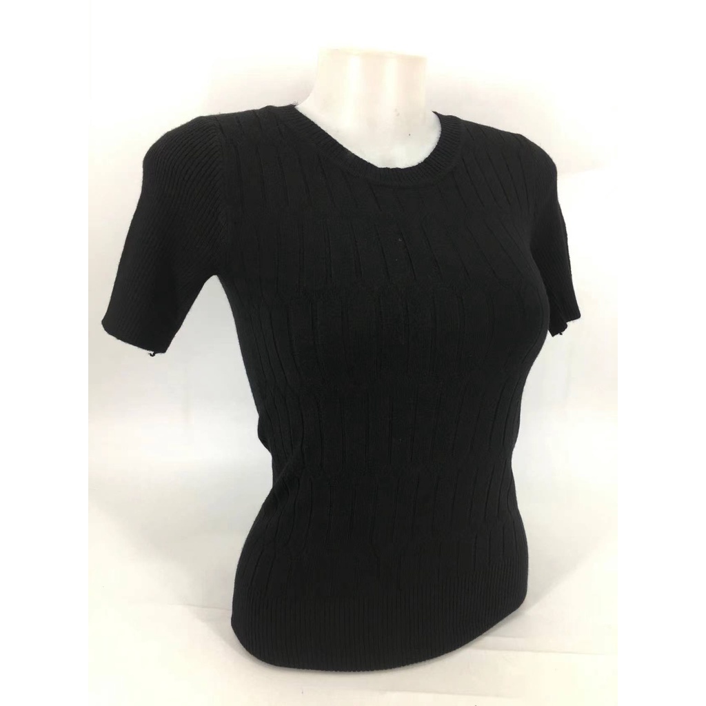 RM #20102 koeran style casual knitted blouse for women | Shopee Philippines
