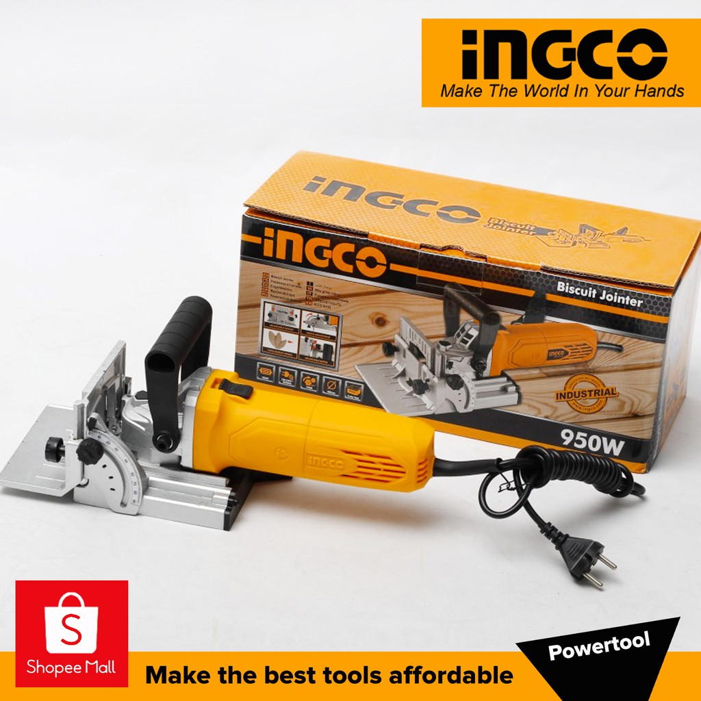 Ingco 4-Inch Electric Biscuit Jointer 950W with Adjustable Height ...