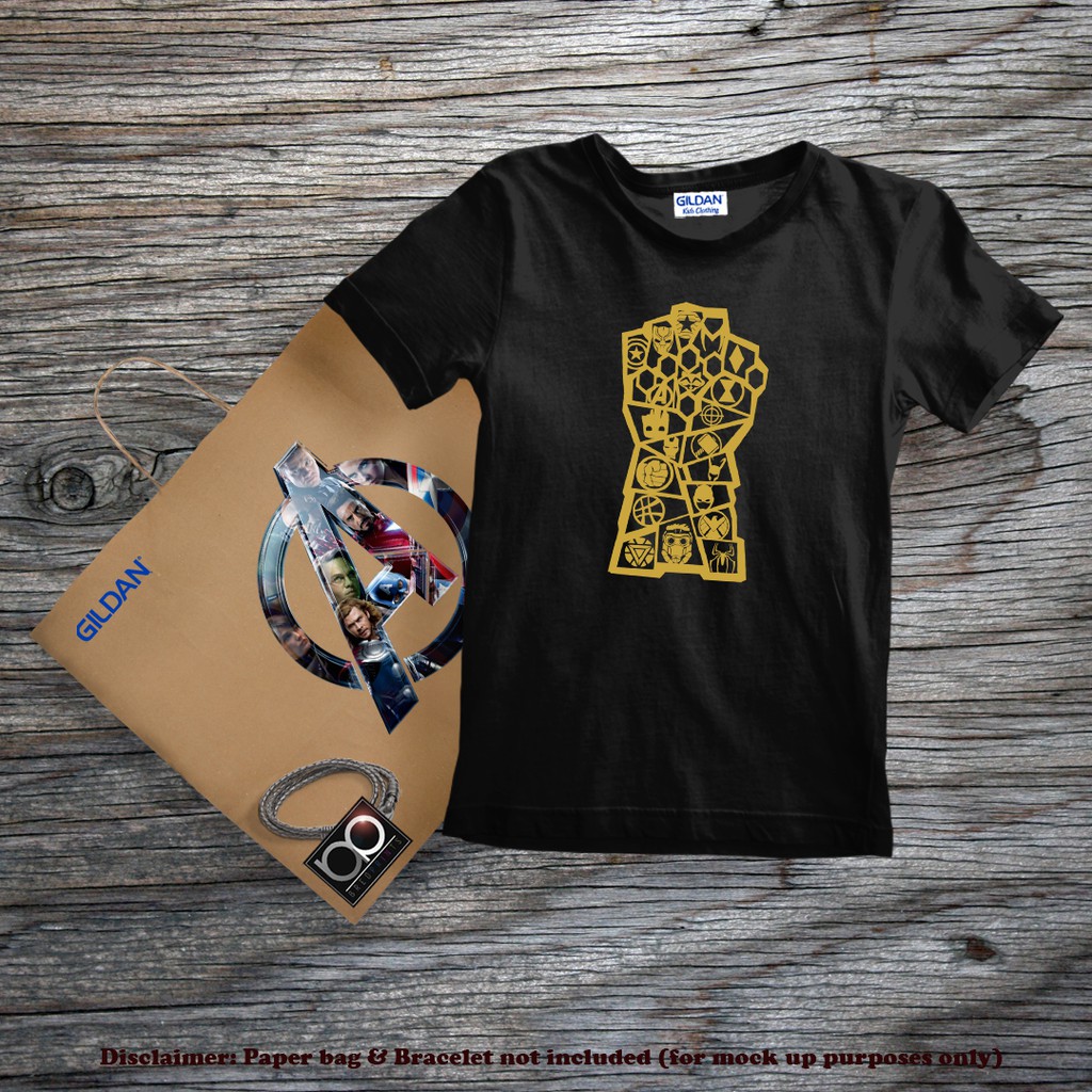 Marvel Avengers Endgame Thanos Gauntlet T-Shirt Für Männer – Baumwolle, Lässiges Top