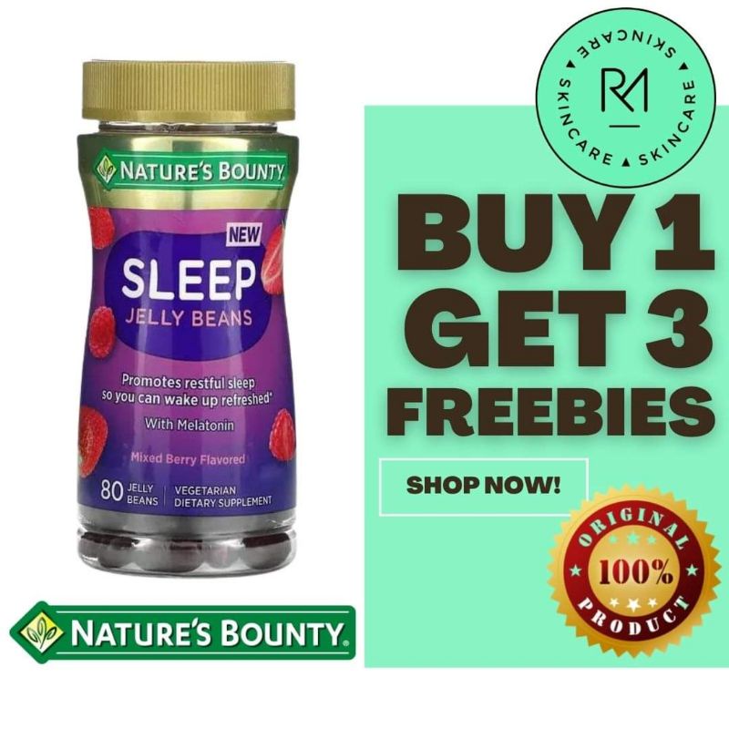 Nature's Bounty Sleep Aid Jelly Beans with Melatonin Mixed Berry