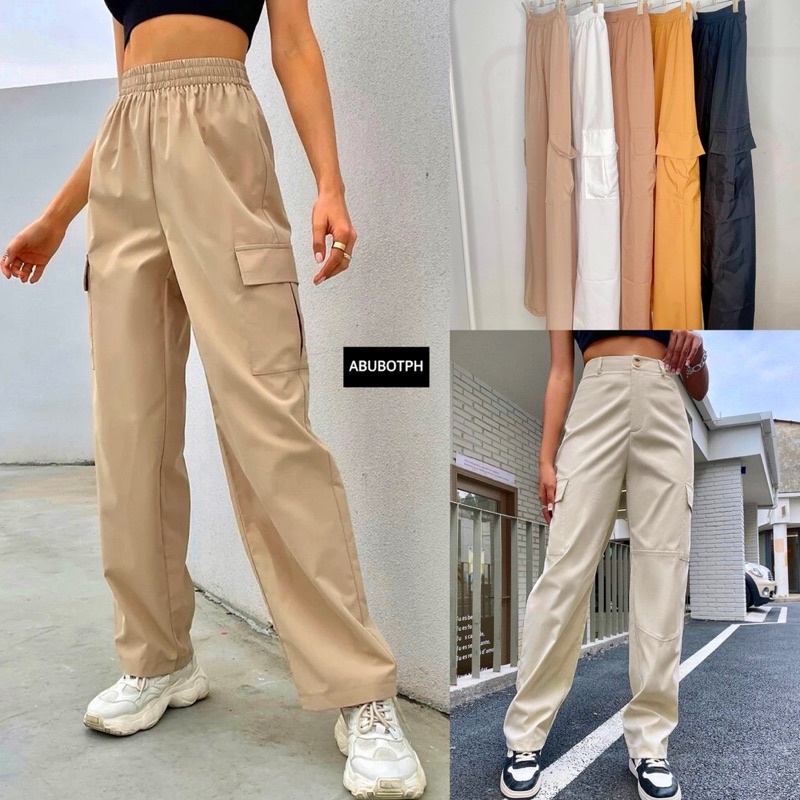 Ginza6 READY STOCK Women Long Harem Pants Elegant Casual Fashion Office  Trousers 9122#