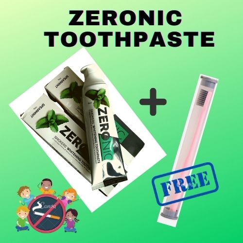 Zeronic Toothpaste Smoker's Whitening Toothpaste Zeronic toothpaste with toothbrush Anti Cavity