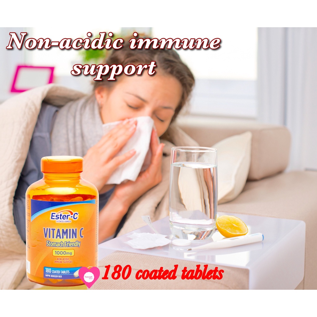 EsterC Vitamin C Stomach Friendly 1000 mg 180 Coated Tablets Shopee