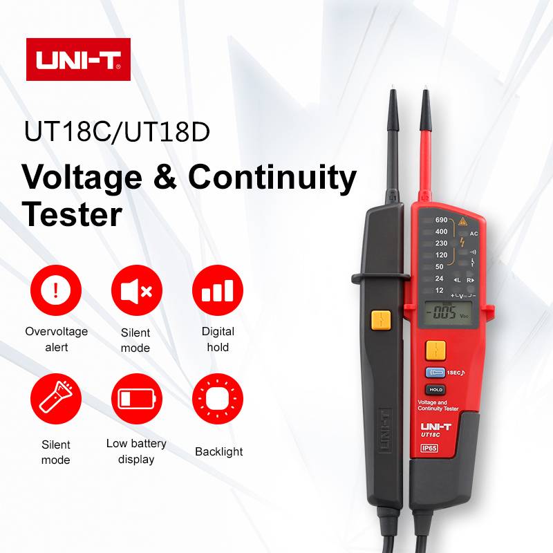 Voltage And Continuity Tester Ut18c Ut18d Waterproof Pencil, On-off 