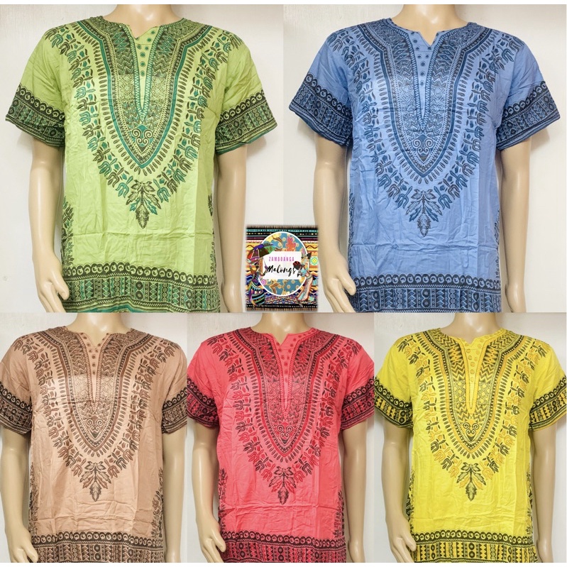 Dashiki Bohemian Batik Shirt (Unisex) | Shopee Philippines