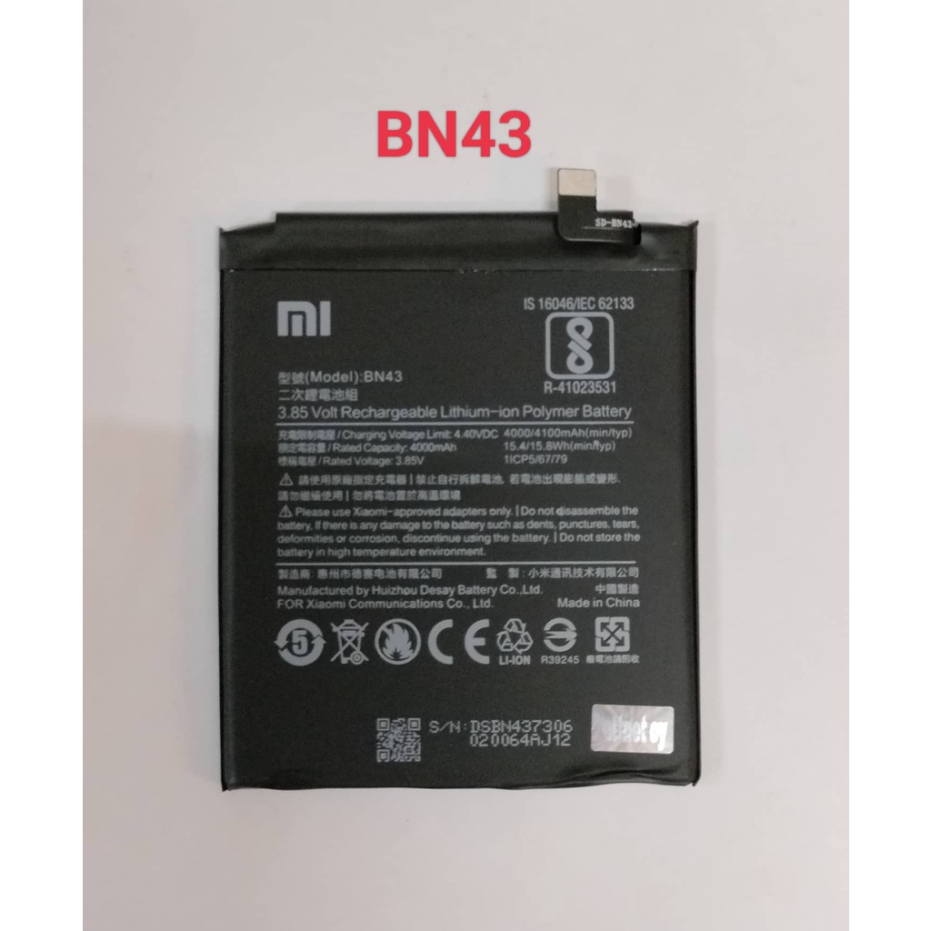 BN43/REDMI NOTE4/4X BATTERY | Shopee Philippines