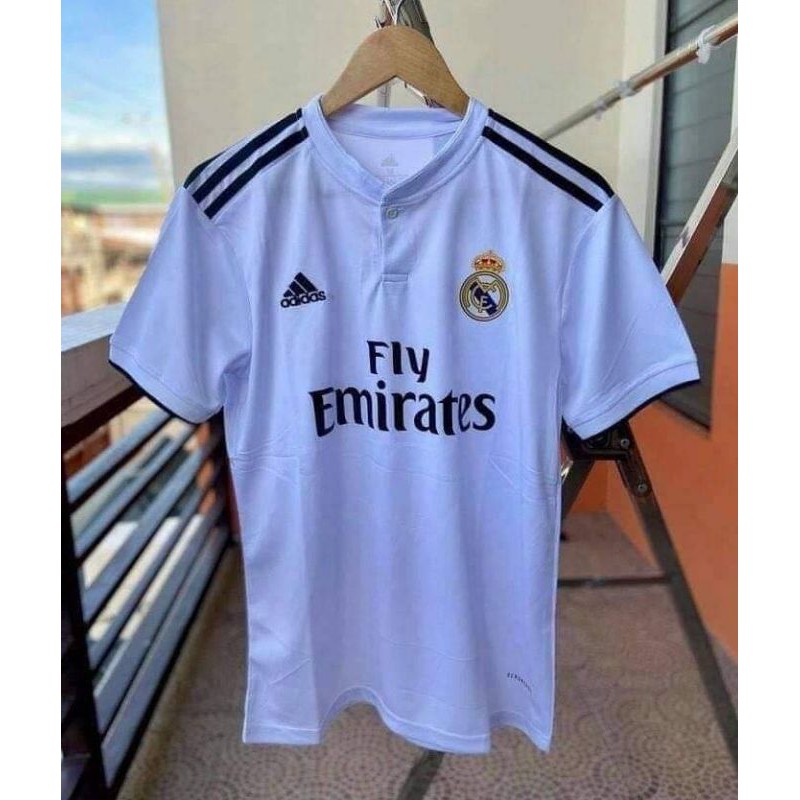 Fly Emirates Football Club Jersey and Shorts (White) (XL) :