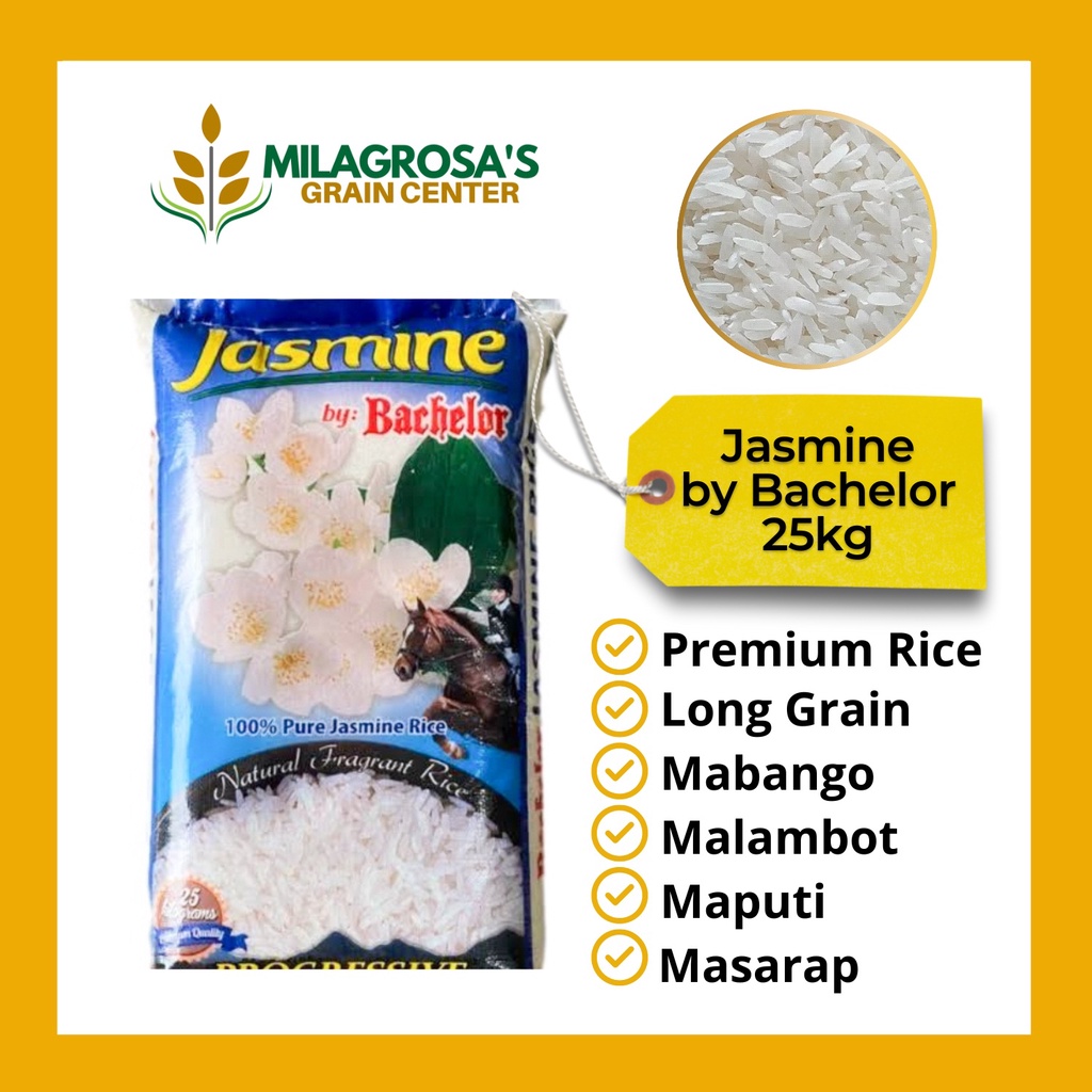 Pure Jasmine Rice by Bachelor 25KG Shopee Philippines