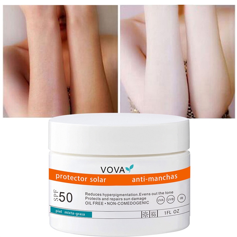 VOVA Whitening Face Cream Sunscreen SPF50+ Skin Lightening Intimate