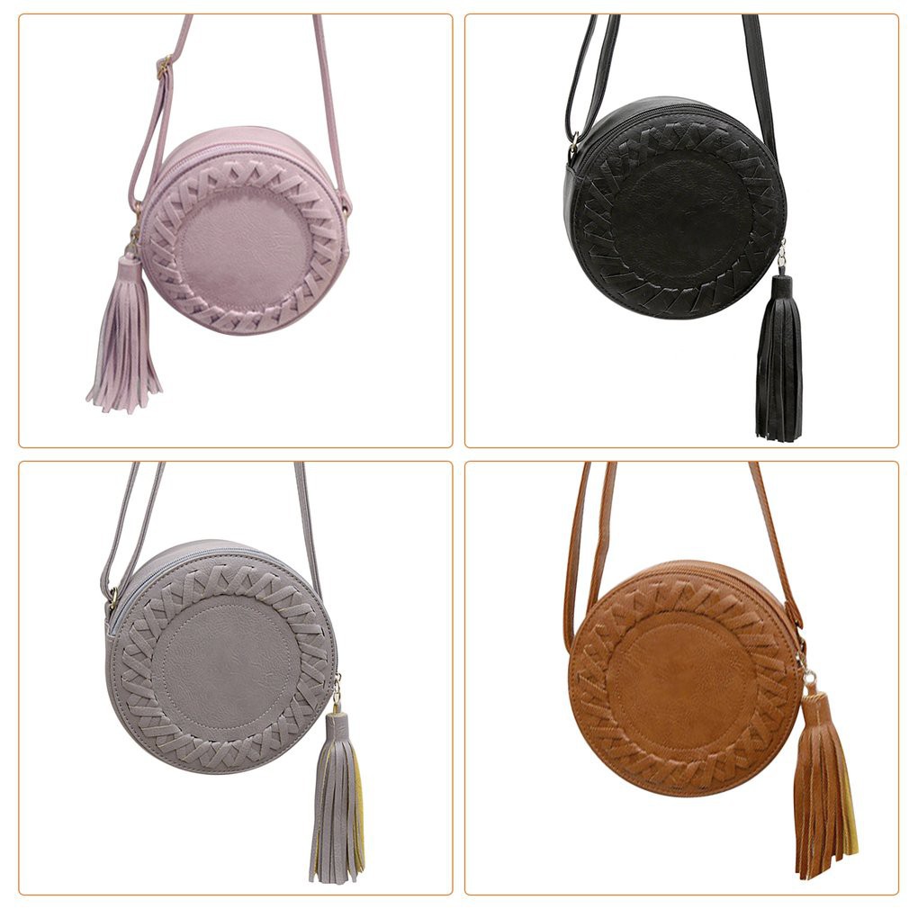 BDS Korean Bohemian retro Tassel Circle Sling Bag Shopee Philippines