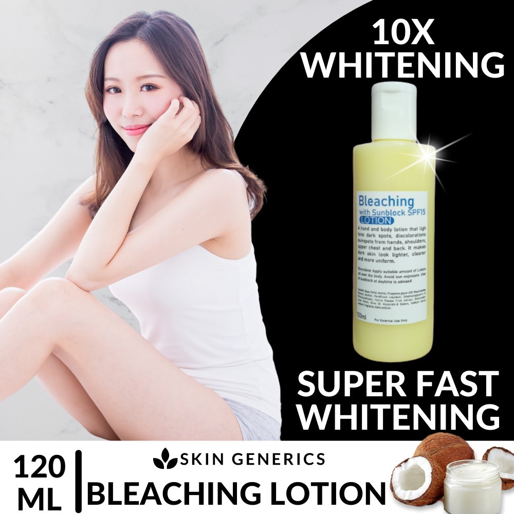 Ready Stock SPF15 10X WHITENING LOTION SKIN GENERICS Bleaching Glutathione Whitening Lotion