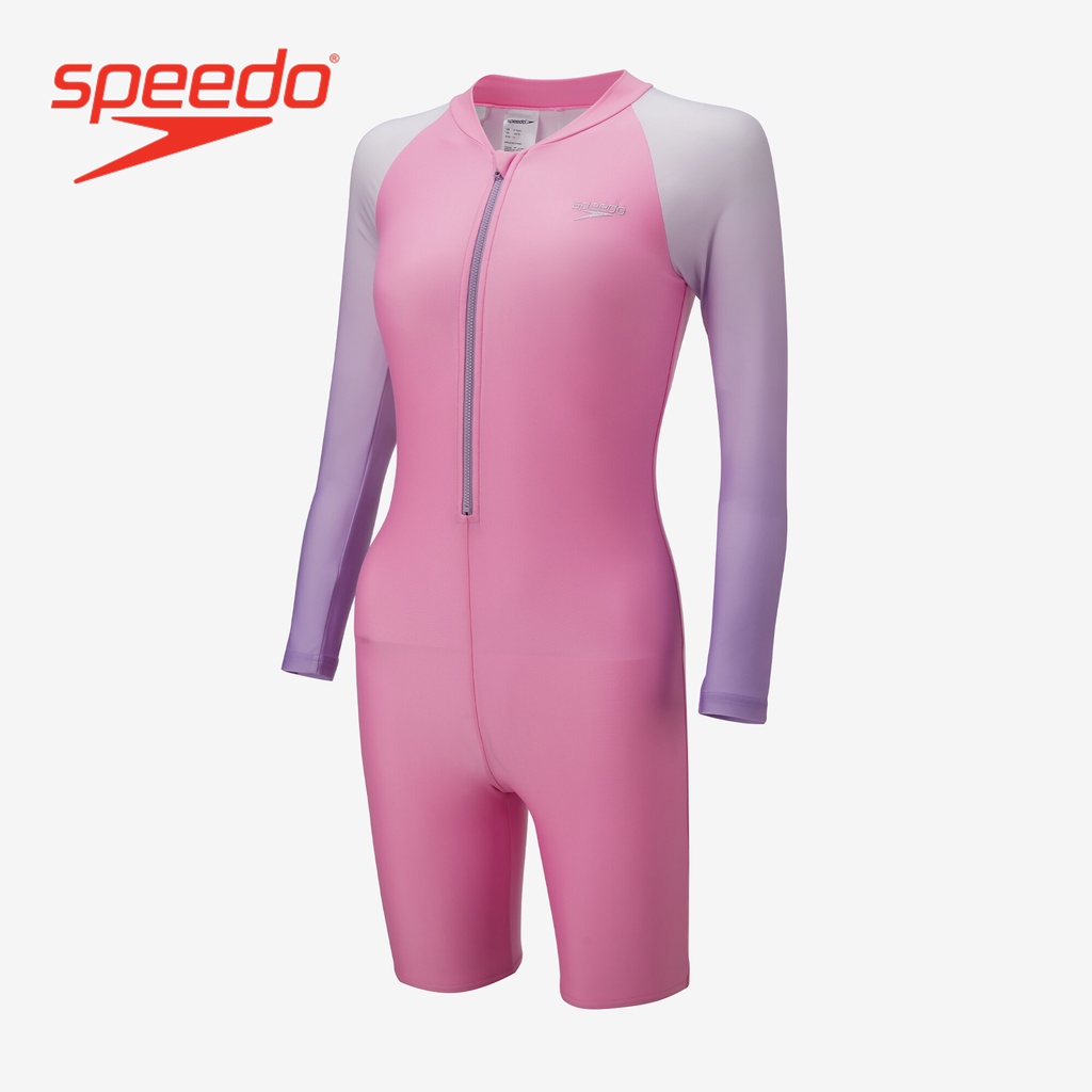 Speedo Kids Girl Swimwear Water Sport AllInOne Sun Suit Pink 8