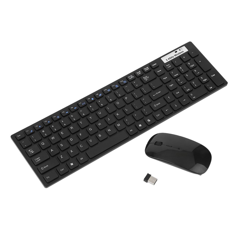 Multimedia 2.4G Wireless Keyboard With Optical Mouse USB Set 6Xer ...