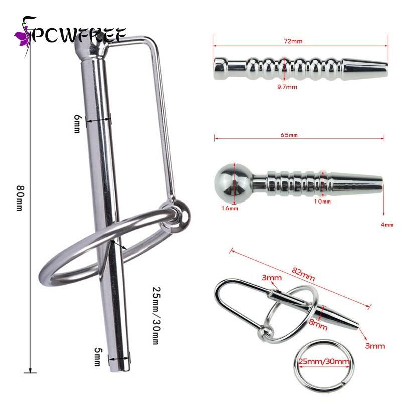 72 80mm Urethral Sounding Rod Penis Plug Urethral Dilators Stainless Steel Sound Dilator Sex